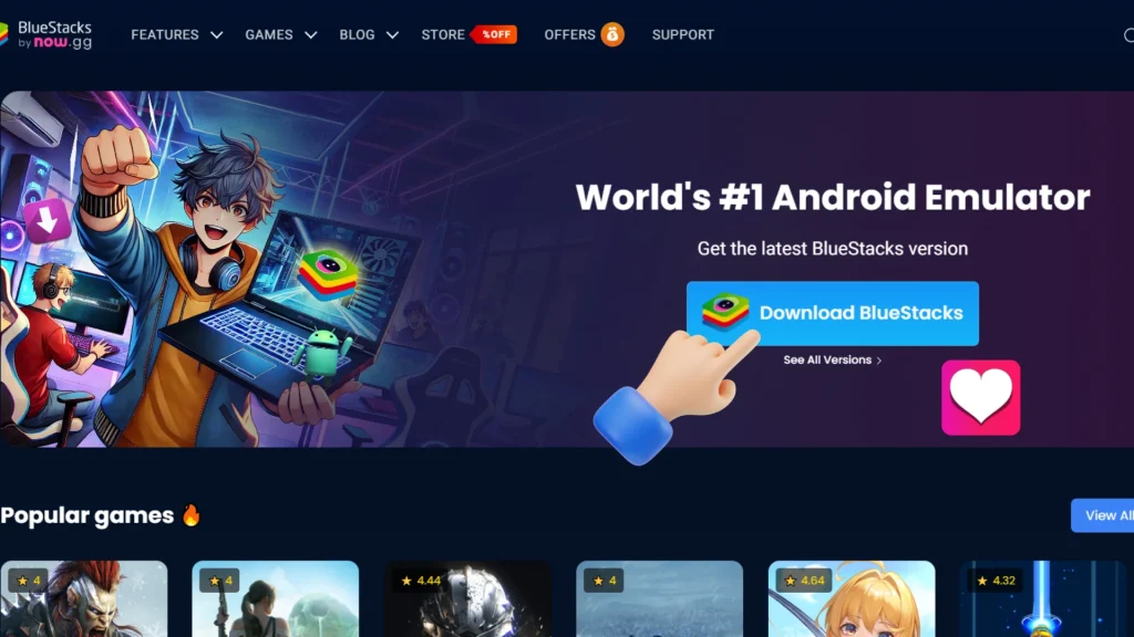 Bluestack for PC screenshot